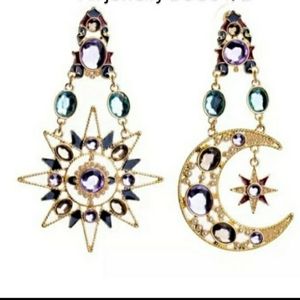 NWT Beautiful Sun and Moon Earrings